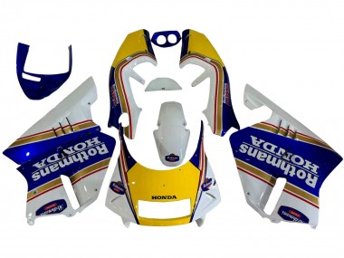 Billige Weiß Blau Gelb Gold Rothmans 1994-1996 Honda NSR250 Motorrad Verkleidung
