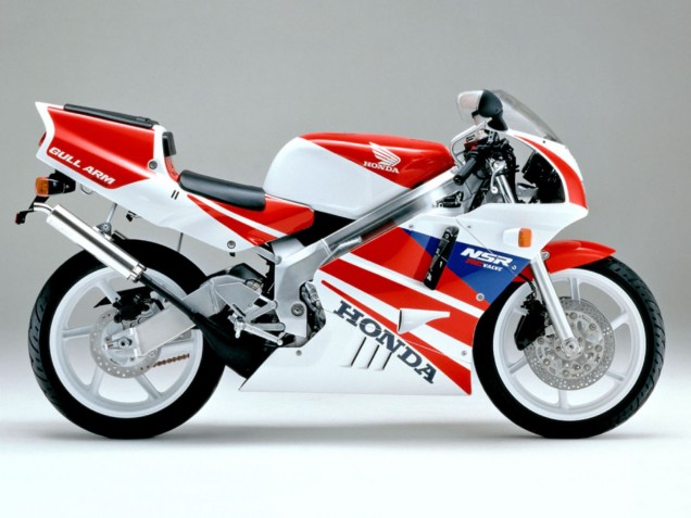 Billige Weiß Rot Blau 1990-1993 Honda NSR250R Motorrad Verkleidung