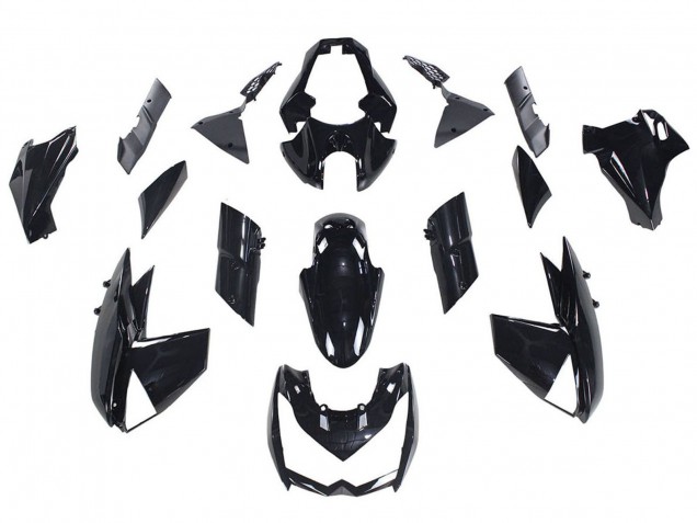 Billige Glänzendes Schwarz 2010-2013 Kawasaki Z1000 Motorrad Verkleidung