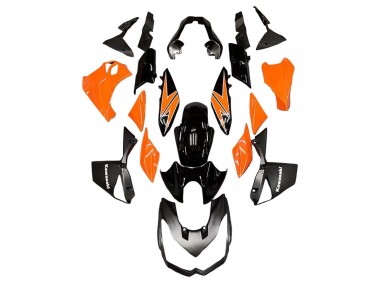 Billige Orange Glänzendes Schwarz 2010-2013 Kawasaki Z1000 Motorrad Verkleidung