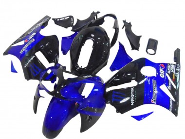 Billige Glänzendes Schwarz Blau Monster 2000-2001 Kawasaki ZX12R Motorrad Verkleidung