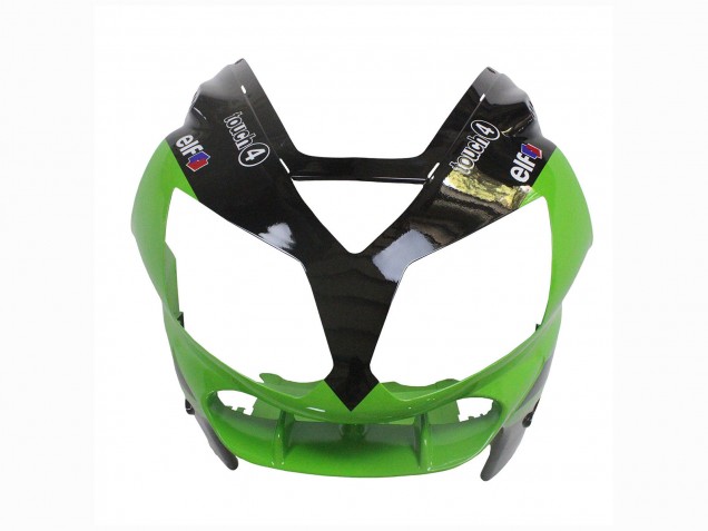 Billige Grün Glänzendes Schwarz Elf Touch4 Monster 2002-2006 Kawasaki ZX12R Motorrad Verkleidung