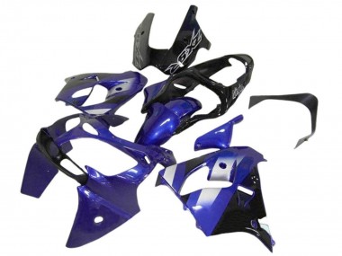 Billige Blau Weiß Schwarz 2002-2006 Kawasaki ZX12R Motorrad Verkleidung
