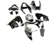 Billige Silber Glänzendes Schwarz Monster Elf 2002-2003 Kawasaki ZX9R Motorrad Verkleidung