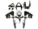 Billige Silber Glänzendes Schwarz Monster Elf 2002-2003 Kawasaki ZX9R Motorrad Verkleidung