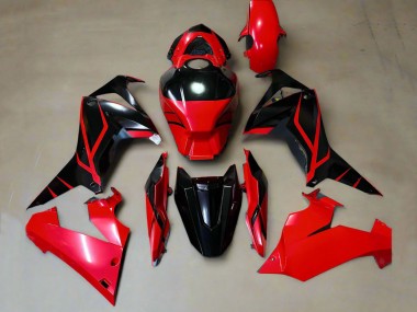 Billige Rot Glänzendes Schwarz Streifen 2019-2020 Honda CBR650R Motorrad Verkleidung