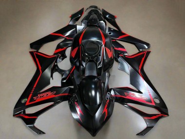 Billige Glänzendes Schwarz Rot Streifen 2019-2020 Honda CBR650R Motorrad Verkleidung