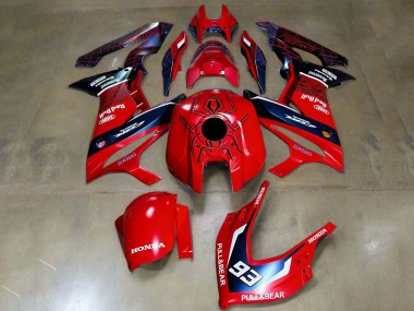 Billige Rot Weiß Dunkel Blau HRC Pull&Tragen 93 2019-2020 Honda CBR650R Motorrad Verkleidung
