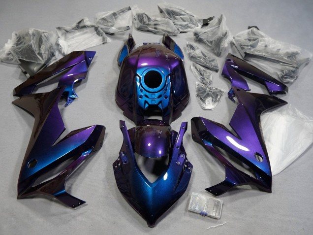 Billige Chameleon Blau Lila 2021-2023 Honda CBR650R Motorrad Verkleidung