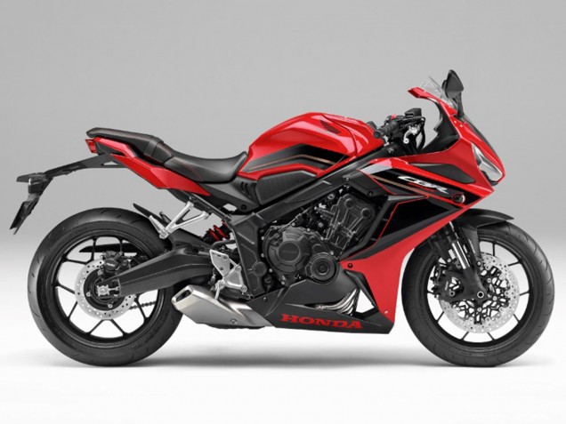 Billige Honda CBR650R Motorrad Verkleidung 2021-2023 - Rot Schwarz