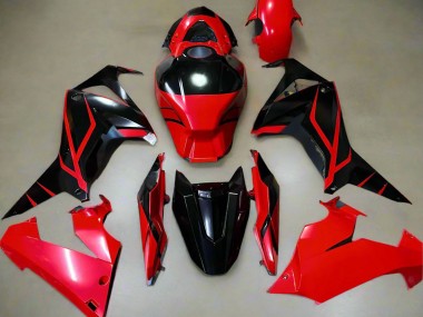 Billige Rot Glänzendes Schwarz Streifen 2021-2023 Honda CBR650R Motorrad Verkleidung