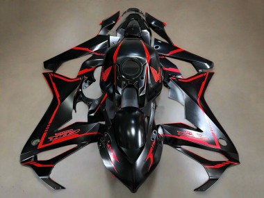 Billige Glänzendes Schwarz Rot Streifen 2021-2023 Honda CBR650R Motorrad Verkleidung