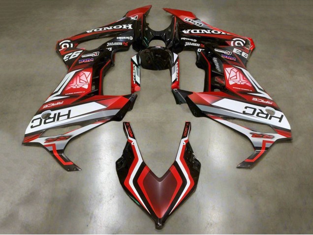 Billige Honda CBR650R Motorrad Verkleidung 2021-2023 - Weiss Rot Glanzendes Schwarz HRC