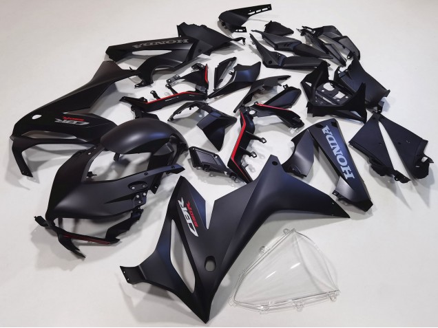 Billige Honda CBR650R Motorrad Verkleidung Kit 2021-2023 - Matt Schwarz