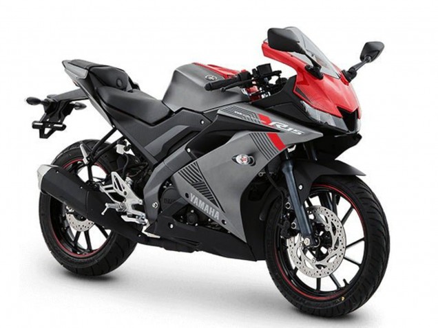Billige Matt Grau Rot 2018-2024 Yamaha YZF R15 Motorrad Verkleidung