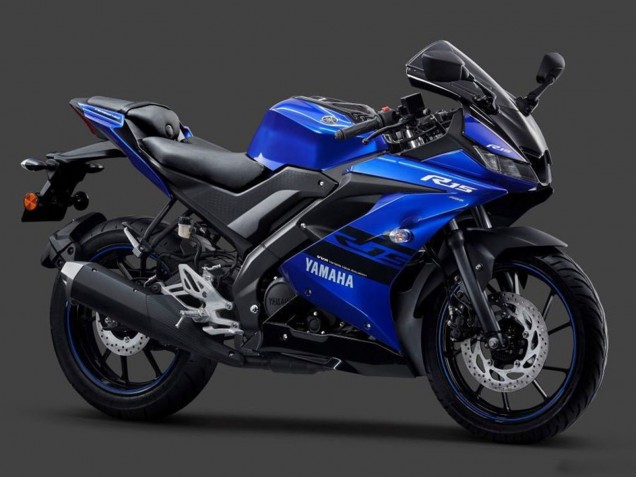 Billige Blau Schwarz Weiß 2018-2024 Yamaha YZF R15 Motorrad Verkleidung