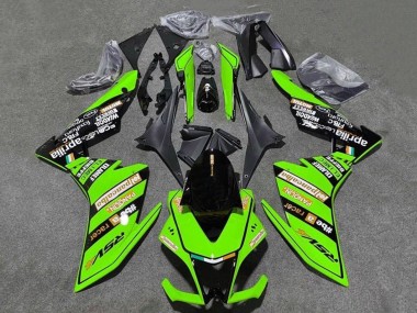 Billige Grün Schwarz 2009-2015 Aprilia RSV4 1000 Motorrad Verkleidung