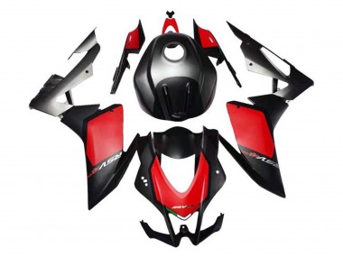 Billige Aprilia RSV4 1000 Motorrad Verkleidung 2016-2020 - Matt Schwarz Rot Grau