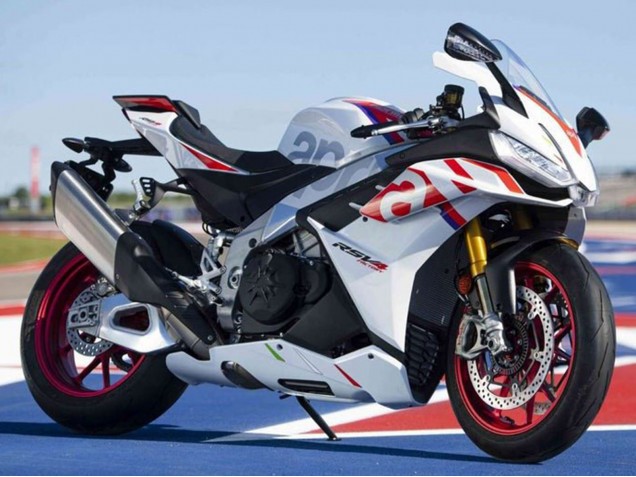 Billige Weiß Rot Blau 2021-2024 Aprilia RSV4 1100 Motorrad Verkleidung