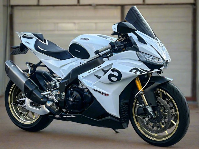 Billige Weiß Schwarz 2021-2024 Aprilia RSV4 1100 Motorrad Verkleidung