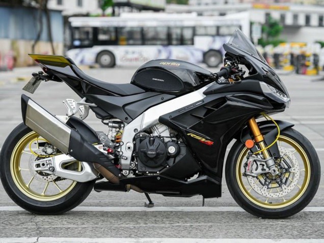 Billige Schwarz 2021-2024 Aprilia RSV4 1100 Motorrad Verkleidung