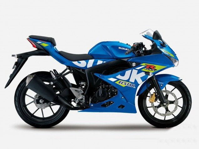 Billige Blau Gelb Ecstar 2017-2025 Suzuki GSXR125 Motorrad Verkleidung