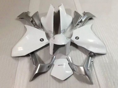 Billige Silber Weiß 2010-2014 Honda VFR 1200 Motorrad Verkleidung