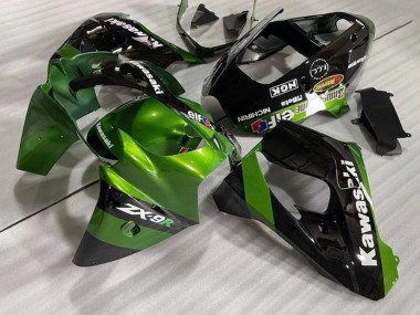 Billige Grün Schwarz Elf 2002-2003 Kawasaki ZX9R Motorrad Verkleidung