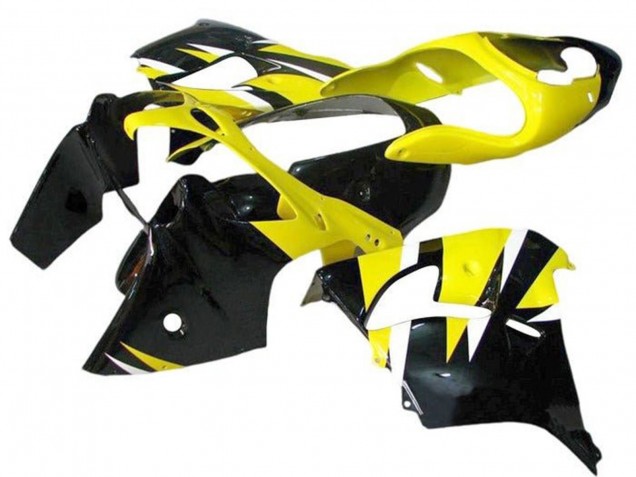 Billige Gelb Schwarz 2002-2003 Kawasaki ZX9R Motorrad Verkleidung