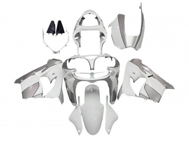 Billige Weiß Silber 2002-2003 Kawasaki ZX9R Motorrad Verkleidung