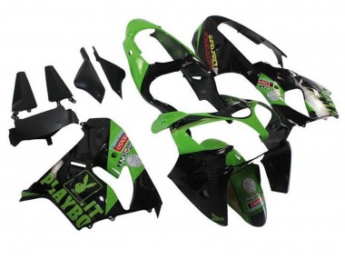 Billige Grün Schwarz Playboy 2002-2003 Kawasaki ZX9R Motorrad Verkleidung
