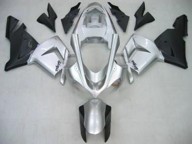 Billige Glänzendes Silber Matt Schwarz 2004-2005 Kawasaki ZX10R Motorrad Verkleidung