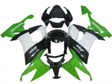 Billige Grün Weiß Schwarz 2008-2010 Kawasaki ZX10R Motorrad Verkleidung