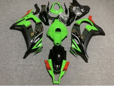 Billige Grün Schwarz Rot Bienenwabe 2011-2015 Kawasaki ZX10R Motorrad Verkleidung