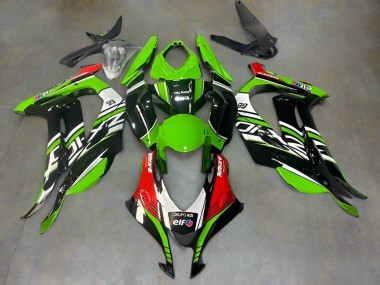 Billige Grün Schwarz Rot Weiß Elf 2016-2020 Kawasaki ZX10R Motorrad Verkleidung