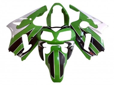 Billige Weiß Grün Schwarz Streifen 2000-2001 Kawasaki ZX12R Motorrad Verkleidung