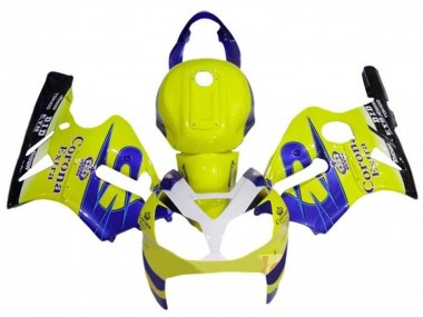 Billige Gelb Weiß Blau Corona Extra 2000-2001 Kawasaki ZX12R Motorrad Verkleidung