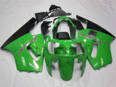Billige Grün Schwarz Lila 2002-2006 Kawasaki ZX12R Motorrad Verkleidung