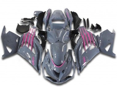 Billige Kawasaki ZX14R ZZR1400 Motorrad Verkleidung 2012-2024 - Nardo Grau Rosa