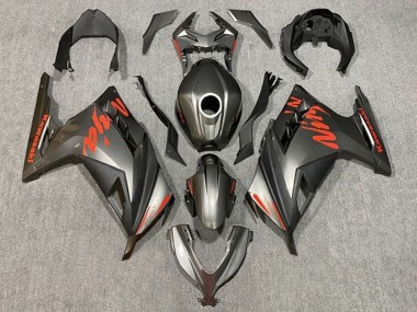 Billige Matt Schwarz Rot 2013-2024 Kawasaki EX300 Motorrad Verkleidung