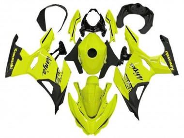 Billige Neon Gelb Schwarz 2018-2024 Kawasaki Ninja 400 Motorrad Verkleidung