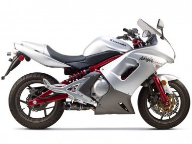 Billige Silber Schwarz Rot 2006-2008 Kawasaki Ninja 650 EX650 Motorrad Verkleidung