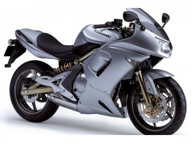 Billige Metallisch Silber 2006-2008 Kawasaki Ninja 650 EX650 Motorrad Verkleidung