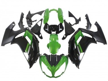 Billige Grün Schwarz 2012-2014 Kawasaki Ninja ER6F Motorrad Verkleidung