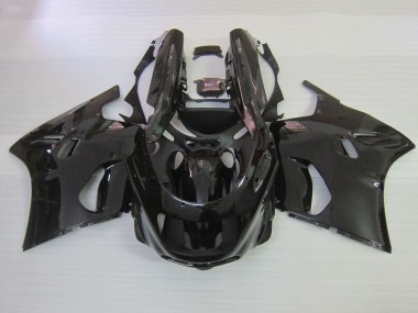 Billige Glänzendes Schwarz 1990-1992 Kawasaki ZZR1100 Motorrad Verkleidung