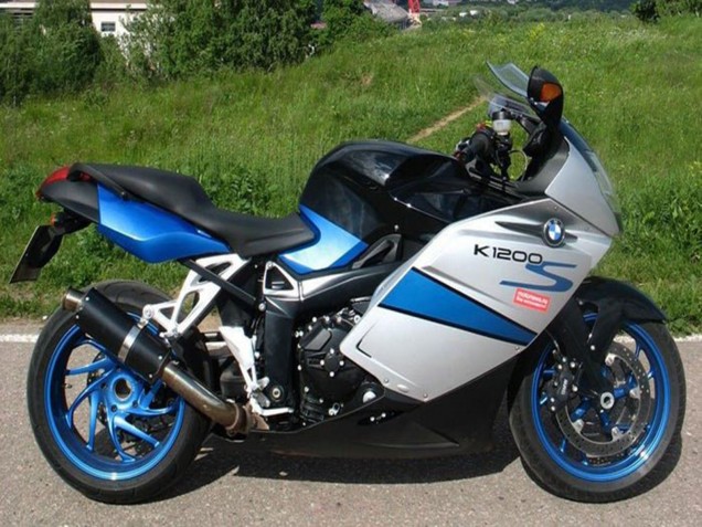 Billige Silber Blau Schwarz 2005-2010 BMW K1200S Motorrad Verkleidung