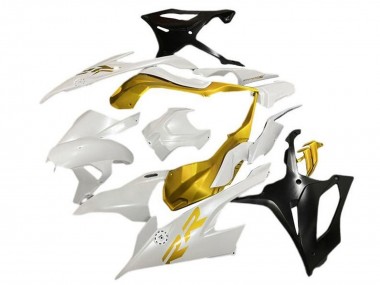 Billige Weiß Gold Matt Schwarz 2019-2022 BMW S1000RR Motorrad Verkleidung