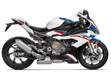Billige Weiß Blau Rot Streifen 2019-2022 BMW S1000RR Motorrad Verkleidung