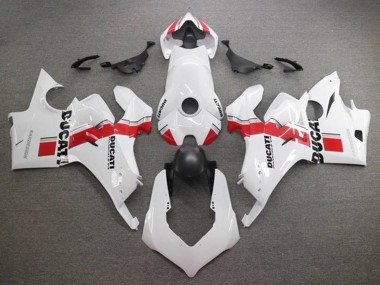Billige Weiß Rot Streifen 2020-2021 Ducati Panigale V4 V4S Motorrad Verkleidung