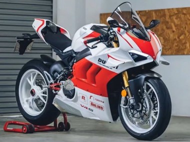 Billige Weiß Rot 2020-2021 Ducati Panigale V4 V4S Motorrad Verkleidung